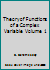 Theory of Functions of a Complex Variable Volume 1 B000Q9ZNRU Book Cover