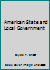 American State and Local Government B001MRUZW8 Book Cover