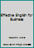 Effective English for Business B001ANLTYM Book Cover