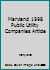 Maryland 1998 Public Utility Companies Article 0327063580 Book Cover