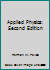 Applied Physics: Second Edition B081QZ88L8 Book Cover