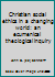 Christian Social Ethics in a Changing World B000KIMV9A Book Cover