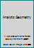 Analytic Geometry B00EPSOA7W Book Cover