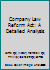 Company Law Reform Act: A Detailed Analysis 0199212023 Book Cover