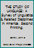 THE STUDY OF LANGUAGE: A Survey of Linguistics & Related Disciplines in America. Second Printing. B001DQAB1I Book Cover