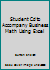 Student Cd to Accompany Business Math Using Excel 0538970693 Book Cover