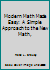 Modern Math Made Easy: A Simple Approach to the New Math, 0817847820 Book Cover
