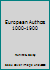 European Authors 1000-1900 B0014OJC8W Book Cover
