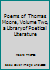 Poems of Thomas Moore, Volume Two, a Library of Poetical Literature B000EXMKCO Book Cover