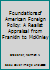 Foundations of American Foreign Policy: A Realistic Appraisal from Franklin to McKinley 0842022449 Book Cover