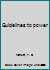 Guidelines to power B00072RR1Q Book Cover