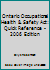 Ontario Occupational Health & Safety Act: Quick Reference - 2006 Edition 0459282468 Book Cover