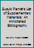 Suzuki Pianist's List of Supplementary Materials: An Annotated Bibliography 0918194113 Book Cover