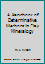 A Handbook of Determinative Methods in Clay Mineralogy 0216918014 Book Cover