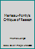 Merleau-Ponty's Critique of Reason B0000CNET8 Book Cover
