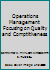 Operations Management Focusing on Quality and Comptitiveness 0130116831 Book Cover