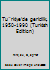 Tu¨rkiye'de gericilik, 1950-1990 (Turkish Edition) 9755330305 Book Cover