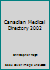 Canadian Medical Directory 2002 1552579824 Book Cover