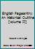 English Pageantry: An Historical Outline [volume II] B001TY5SN0 Book Cover