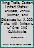 Hiking Trails, Eastern United States: Address, Phone Number, and Distances for 5000 Trails, With Indexing of over 200 Guidebooks 0786401427 Book Cover