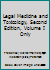 Legal Medicine and Toxicology, Second Edition, Volume I Only B0010E50NC Book Cover