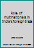 Role of multinationals in India's foreign trade 8170240816 Book Cover