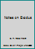 Notes on Exodus B00BUDC2ZM Book Cover