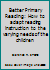 Better Primary Reading: How to adapt reading instruction to the varying needs of the children B004BJPZII Book Cover