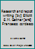 Research and report writing [by] Elliott S.M. Gatner [and] Francesco cordasco B0007IY7I6 Book Cover