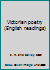 Victorian Poetry B0008B6HXA Book Cover
