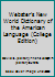 Webster's New World Dictionary of the American Language B000MLKUHA Book Cover