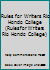 Rules for Writers Rio Hondo College 1457641720 Book Cover