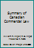 Summary of Canadian Commercial Law B004FK1MLW Book Cover