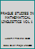 PRAGUE STUDIES IN MATHEMATICAL LINGUISTICS VOL 1 B00KJOH2CQ Book Cover