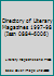 Directory of Literary Magazines 1997-98 (Issn 0884-6006) 1559212071 Book Cover