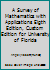 A Survey of Mathematics with Applications Eigth Edition, Custom Edition for University of Florida 0555045137 Book Cover